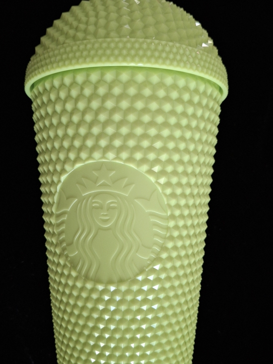 Starbucks Other - Starbucks Neon Green Studded Reusable Tumbler